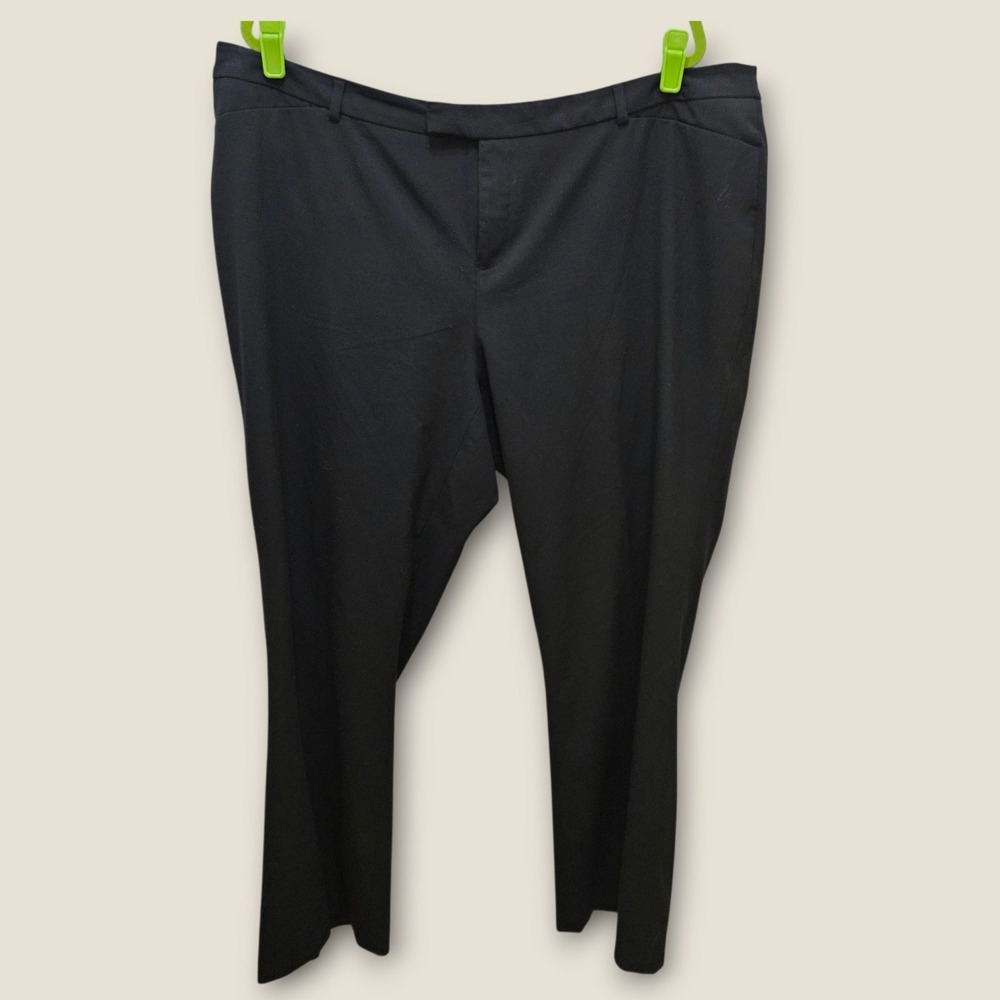 Coldwater Creek Black Natural Fit Pants Womens Size 20‎ Career Trousers